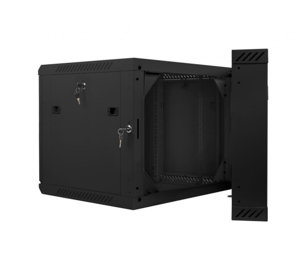 Lanberg Wisząca 19" 9U 600x600mm dwusekcyjna (czarna) - 455648 - zdjęcie 7